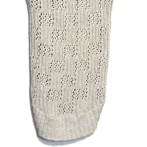 Alice + Olivia Cardigan Sweater Open Knit Ribbed Shawl Collar Long Cocoon Size S - Picture 10 of 15